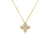 Roberto Coin Princess Flower Diamond Petal Pendant 18K