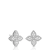 Roberto Coin Princess Flower Diamond Earrings 18K
