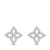 Roberto Coin Princess Small Flower Diamond Stud Earrings 18K