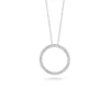 Roberto Coin Tiny Treasures Diamond Circle Necklace 18K