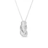 Roberto Coin Tiny Treasures Diamond Trimmed Flip Flop Necklace, 18K White Gold