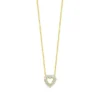 Roberto Coin Tiny Treasures Diamond Heart Necklace 18K