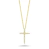 Roberto Coin Tiny Treasures Diamond Cross Necklace 18K