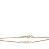 Rose Gold Diamond Station Bracelet 14K