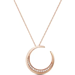 Rose Gold HOPECIRCLE Diamond Pendant 14K, 1/5 ctw.