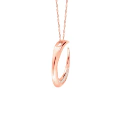 Rose Gold HOPECIRCLE Diamond Pendant 14K, 1/5 ctw.