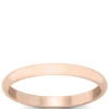Rose Gold Polished Rounded 2mm Band 14K