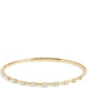Round Diamond Bangle, 14K Yellow Gold