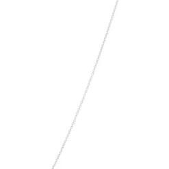 Round Diamond in Graduated Sizes Necklace, 18K White Gold