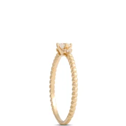 Round Diamond Ring, 14K Yellow Gold