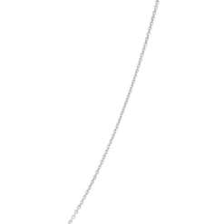 Round Emerald Pendant with Diamond Halo, 14K White Gold
