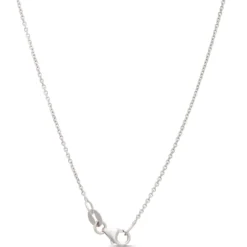 Round Emerald Pendant with Diamond Halo, 14K White Gold