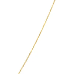 Round Sapphire Diamond Halo Pendant Necklace, 14K Yellow Gold