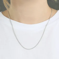 Round Wheat Chain in Silver, 20"