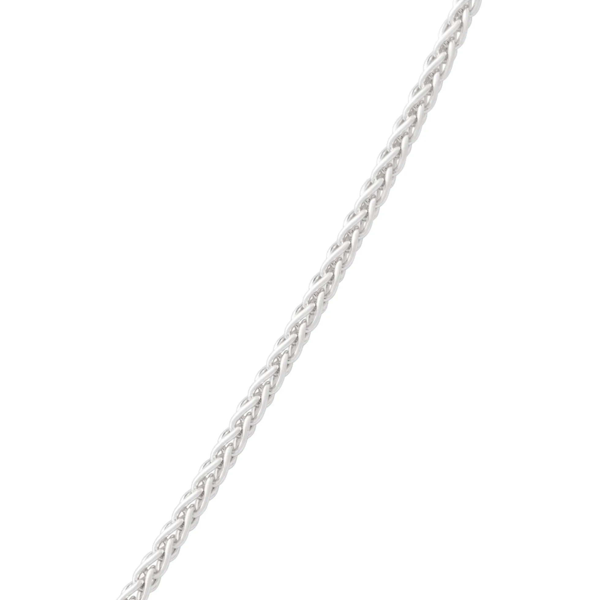 Round Wheat Chain in Silver, 18"
