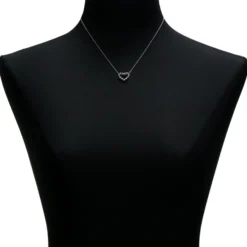 Ruby & Diamond Heart Pendant 14K
