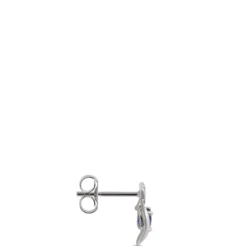 Sapphire & Diamond Earrings 14K