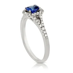 Sapphire & Diamond Ring 14K
