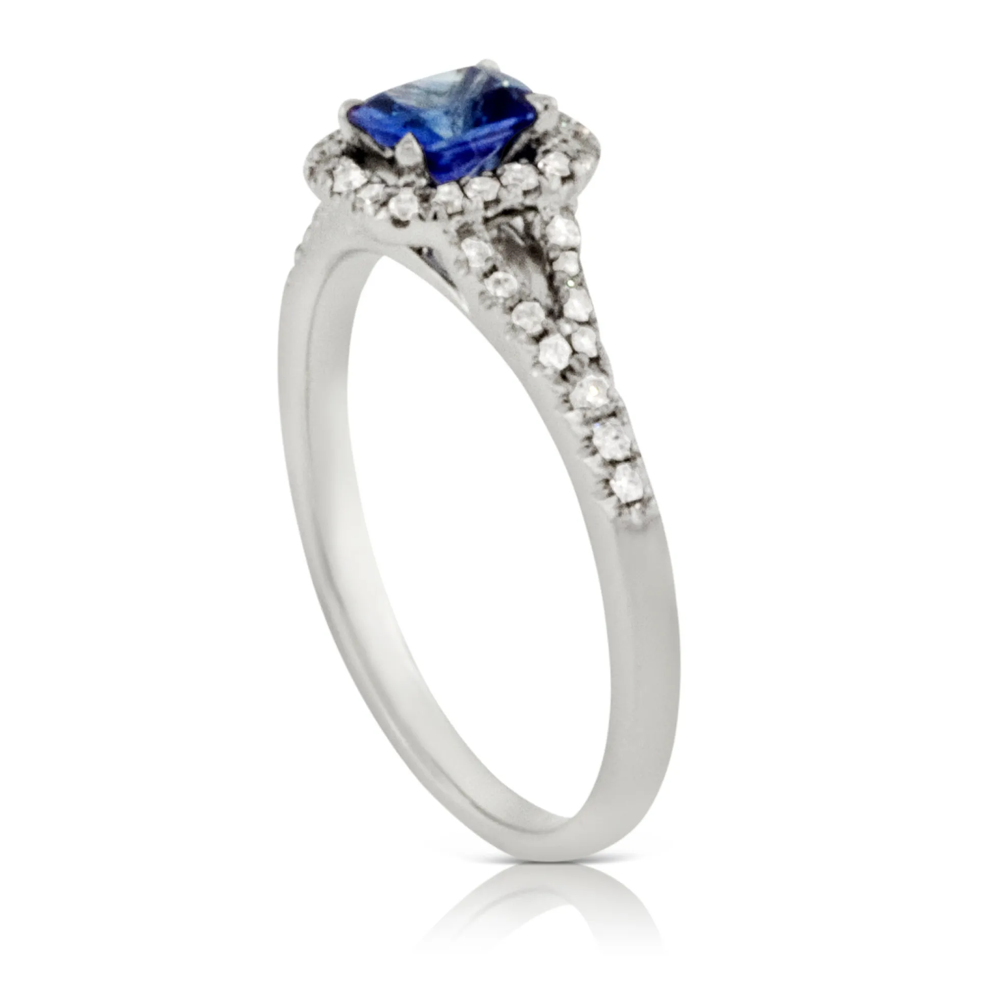 Sapphire & Diamond Ring 14K