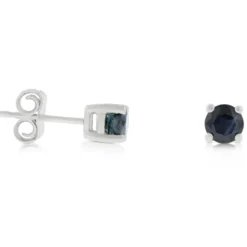 Sapphire Stud Earrings 14K