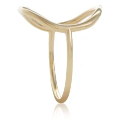 Smooth Open Circle Ring 14K