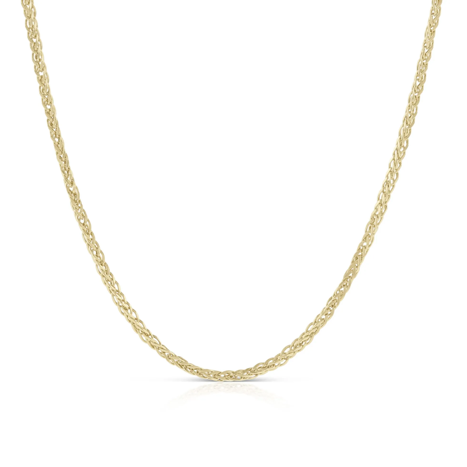 Square Wheat Chain 14K, 18"