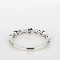 Stackable Geometric Diamond Band, 1/10 cttw