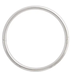 Stainless Steel Baby Bangle with Floral Engraving