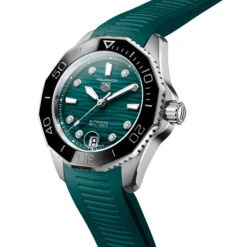 TAG Heuer Aquaracer Professional 300 Watch Steel Case Diamond-Studded Dial, 36mm