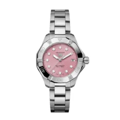 TAG Heuer Aquaracer Professional 200 Solargraph Pink Dial Watch, 34mm