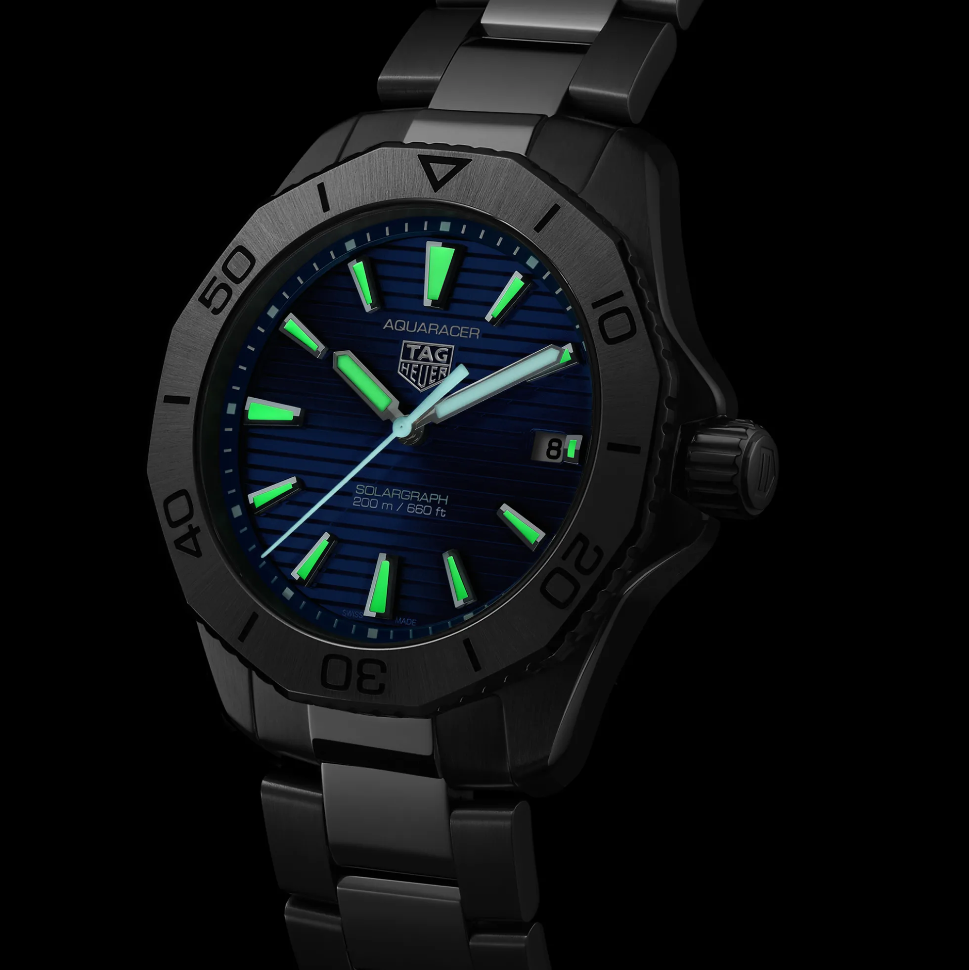 Tag Heuer Aquaracer Professional 200 Solargraph Watch Blue Dial, 40MM