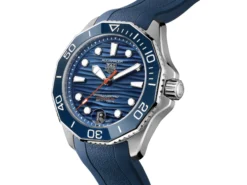 TAG Heuer Aquaracer Professional 300 Blue Dial Blue Rubber Strap Watch, 42mm