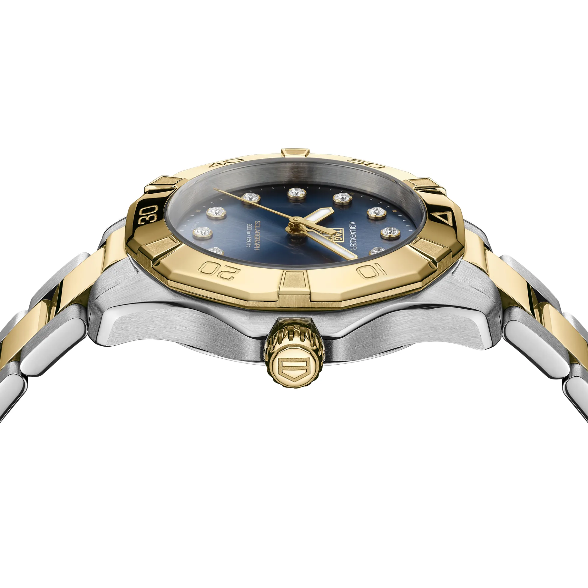 TAG Heuer Aquaracer Professional 200 Solargraph Blue Dial Watch, 34mm