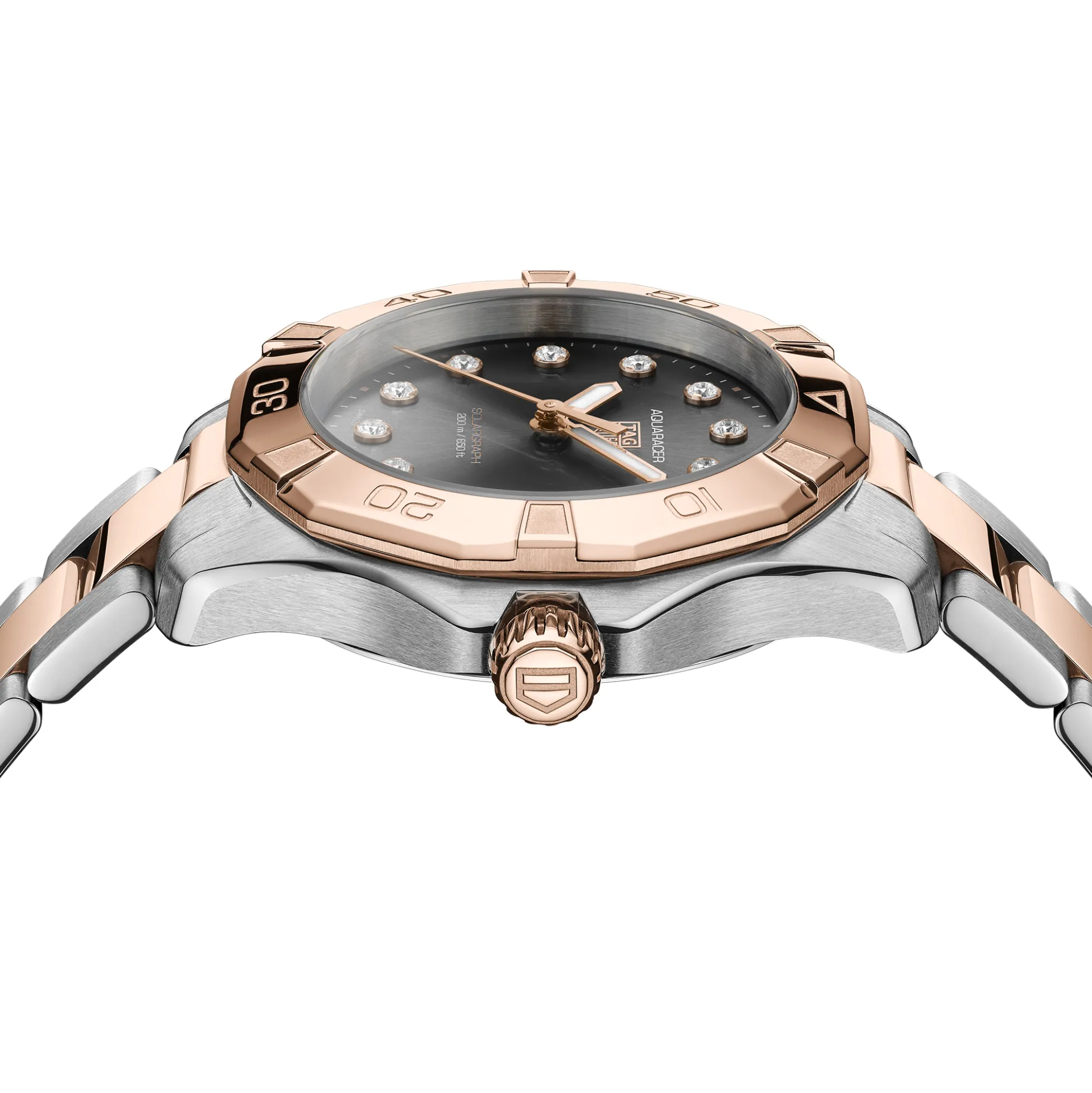 TAG Heuer Aquaracer Professional 200 Solargraph Black Dial Watch, 34mm