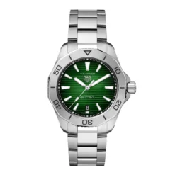 TAG Heuer Aquaracer Professional 200 Watch Green Dial Steel Bracelet, 40mm