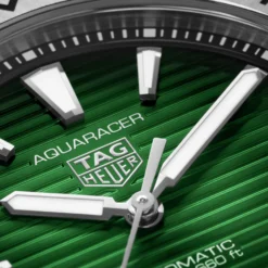 TAG Heuer Aquaracer Professional 200 Watch Green Dial Steel Bracelet, 40mm