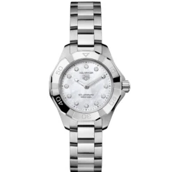 TAG Heuer Aquaracer Professional 100 Solargraph White Dial Watch, 28mm