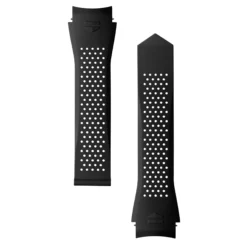 TAG Heuer Calibre E5 Black Perforated Rubber Strap, 45mm