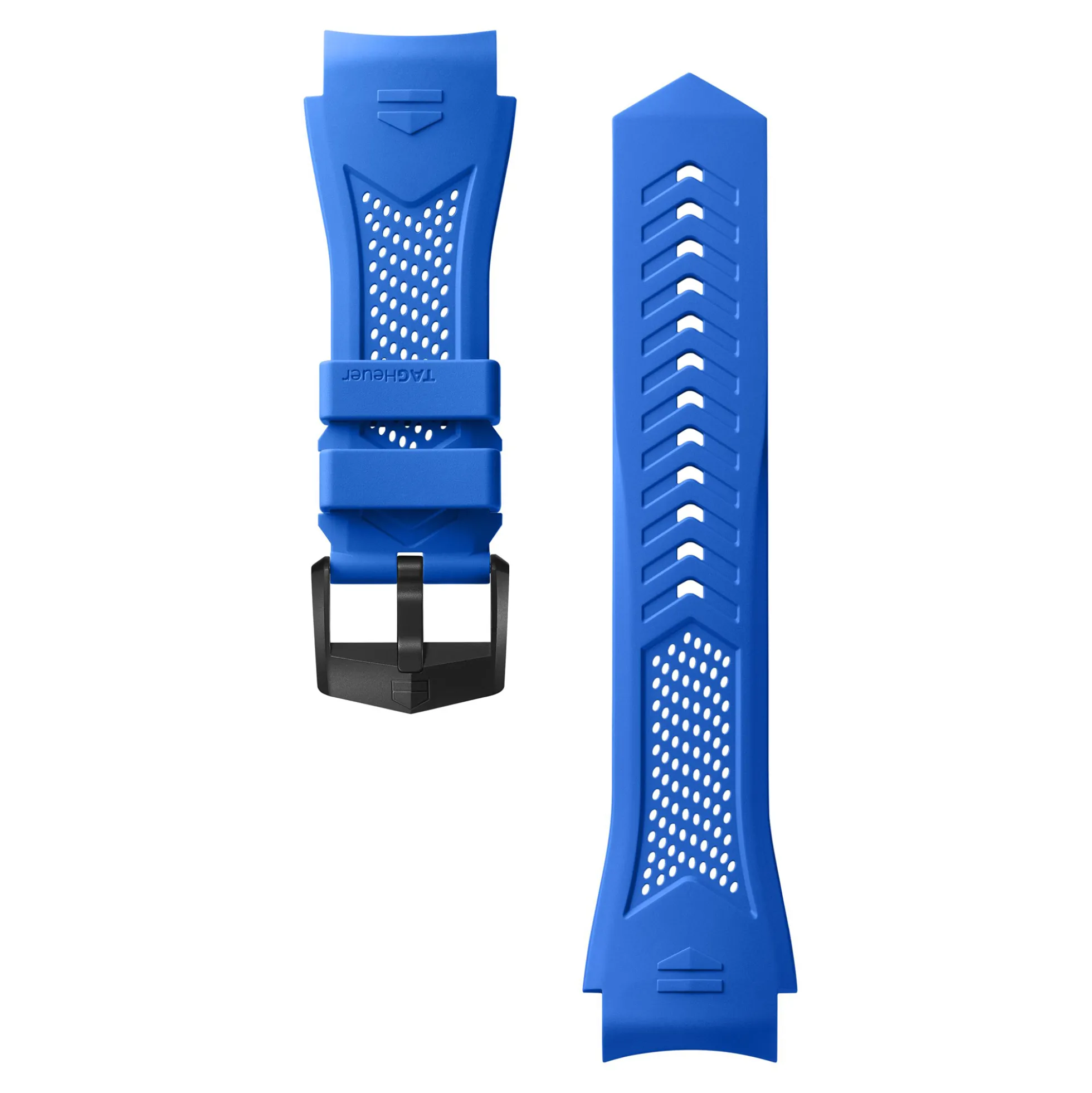 TAG Heuer Calibre E5 Blue Rubber Sport Strap, 45mm