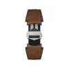 TAG Heuer Calibre E5 Brown Leather and Rubber Strap, 45mm