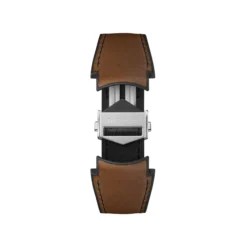 TAG Heuer Calibre E5 Brown Leather and Rubber Strap, 45mm