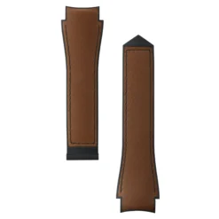 TAG Heuer Calibre E5 Brown Leather and Rubber Strap, 45mm