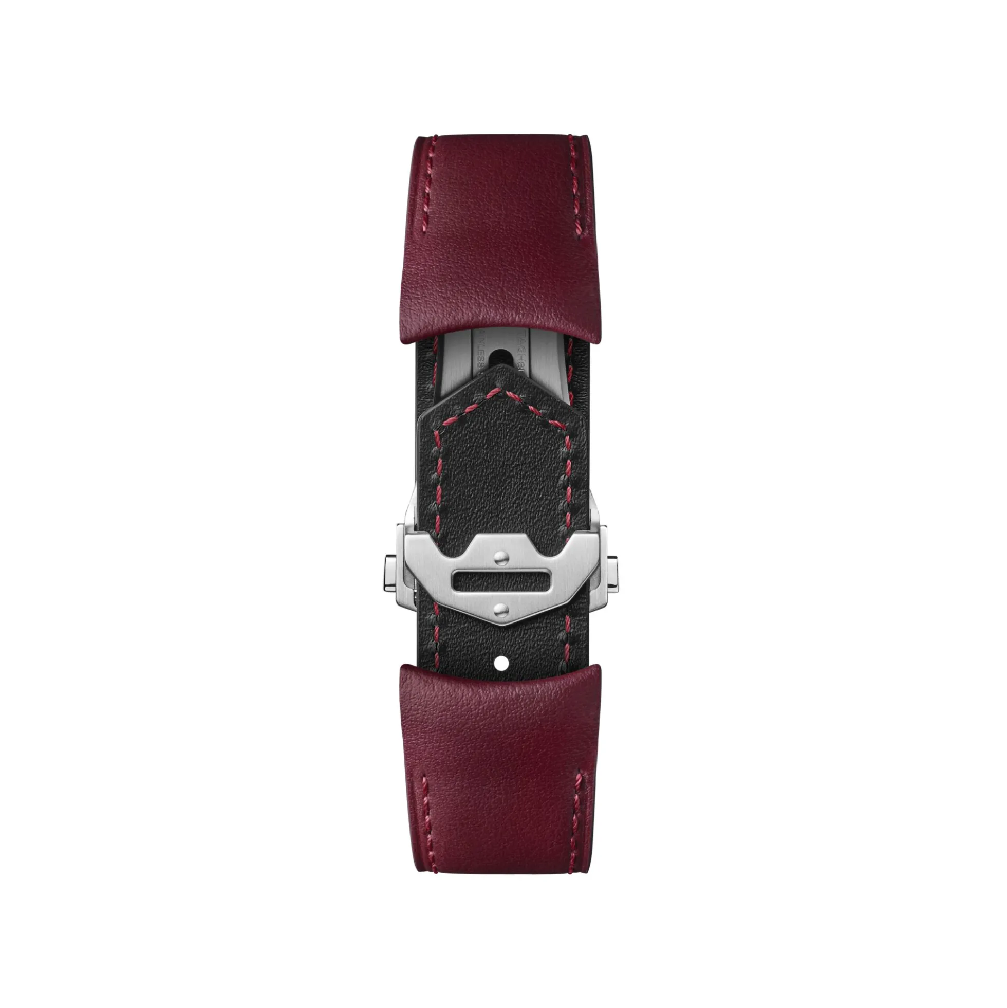 TAG Heuer Calibre E5 Burgundy Leather Strap, 40mm