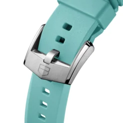 TAG Heuer Calibre E5 Light Blue Rubber Strap, 40mm