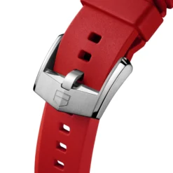 TAG Heuer Calibre E5 Red Rubber Strap, 40mm