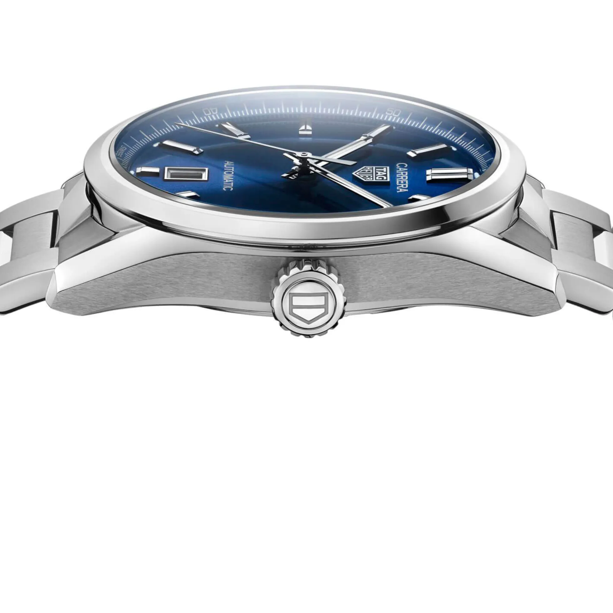 TAG Heuer Carrera Calibre 5 Auto Blue Steel Watch, 39mm