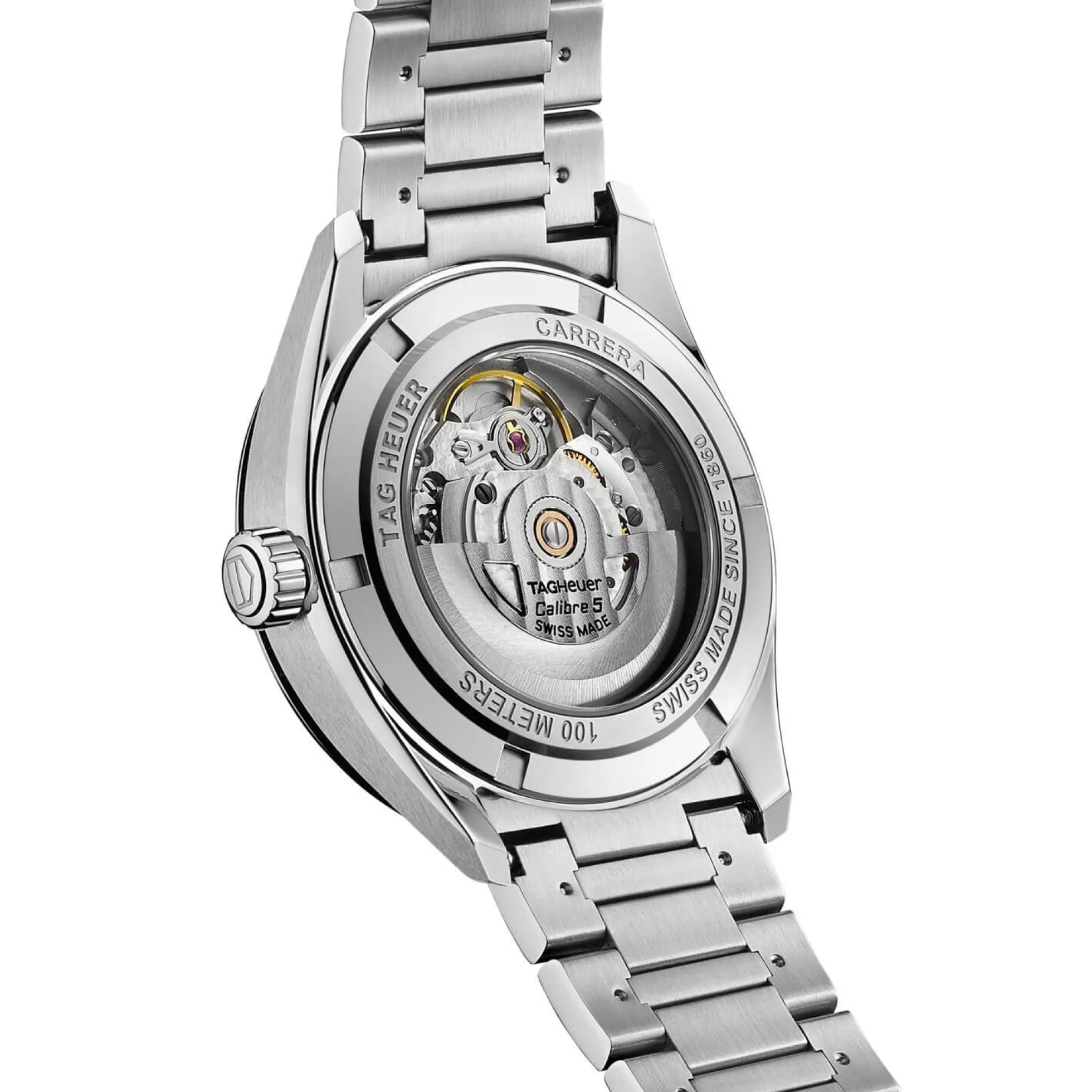 TAG Heuer Carrera Calibre 5 Auto Blue Steel Watch, 39mm