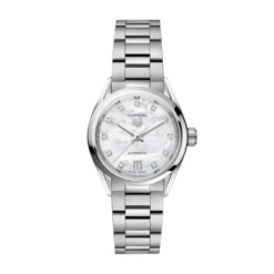 TAG Heuer Carrera Calibre 9 Auto Mother of Pearl Watch, 29mm