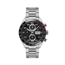 TAG Heuer Carrera Calibre 16 Watch Steel Case Black Dial, 44mm