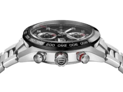TAG Heuer Carrera Calibre 16 Watch Steel Case Black Dial, 44mm